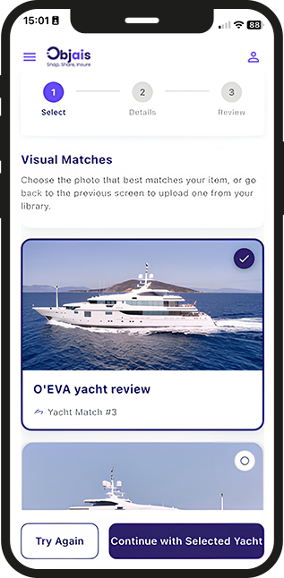 Find your yacht and description